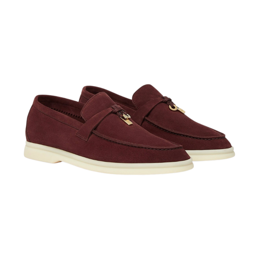Loro Piana Summer Charms Walk Loafer Oxblood (Q0B2)