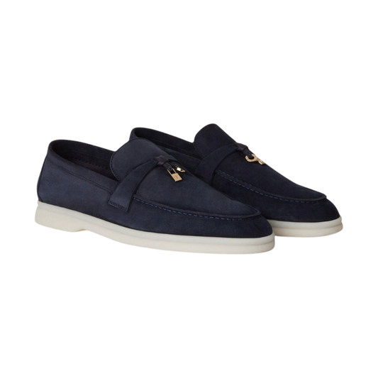 Loro Piana Summer Charms Walk Loafer Argo Blue Melange (W948)