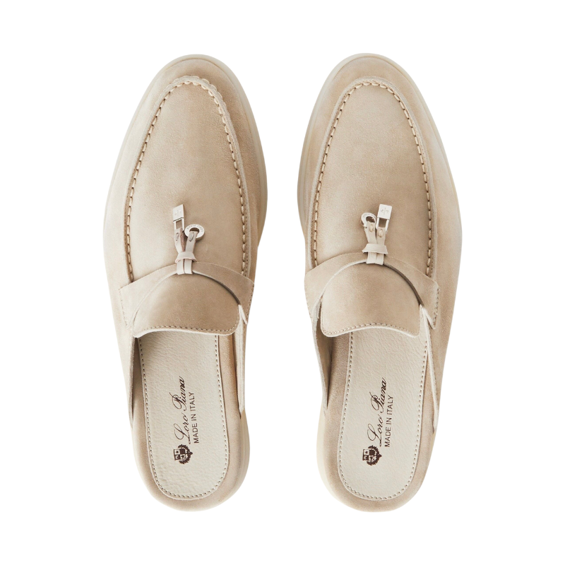 Loro piana Babouche Charms Walk Loafer Linen