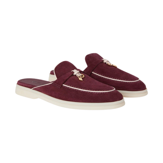 Loro piana Summer Charms Walk Loafer burgundy