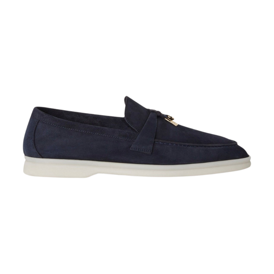 Loro Piana Summer Charms Walk Loafer Argo Blue Melange (W948)