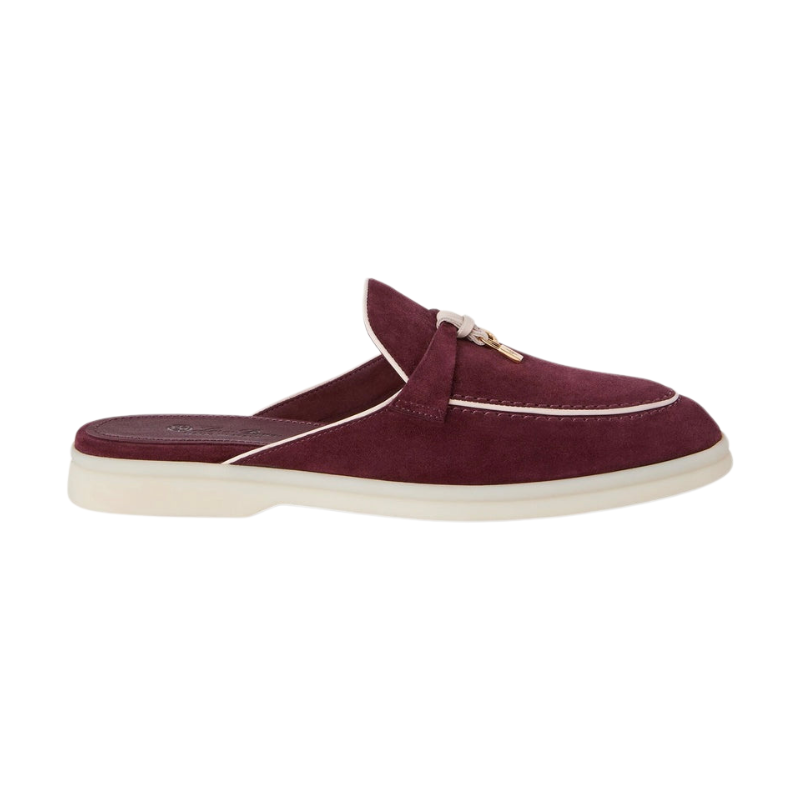 Loro piana Summer Charms Walk Loafer burgundy