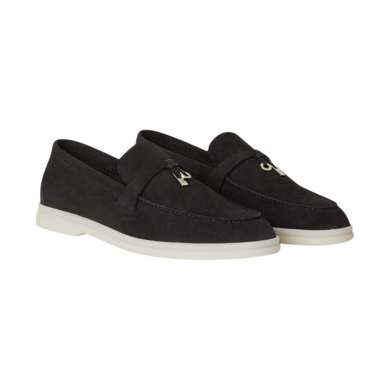 Loro piana Summer Charms Walk Loafer Black