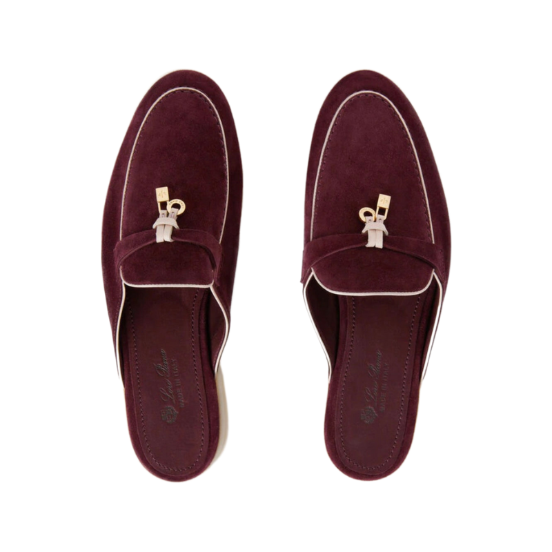 Loro piana Summer Charms Walk Loafer burgundy