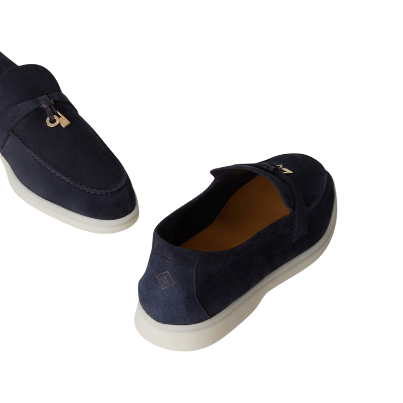 Loro Piana Summer Charms Walk Loafer Argo Blue Melange (W948)
