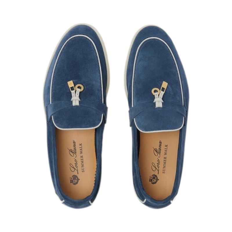 Loro Piana Summer Charms Walk Loafer Ocean Heart (W1CZ)
