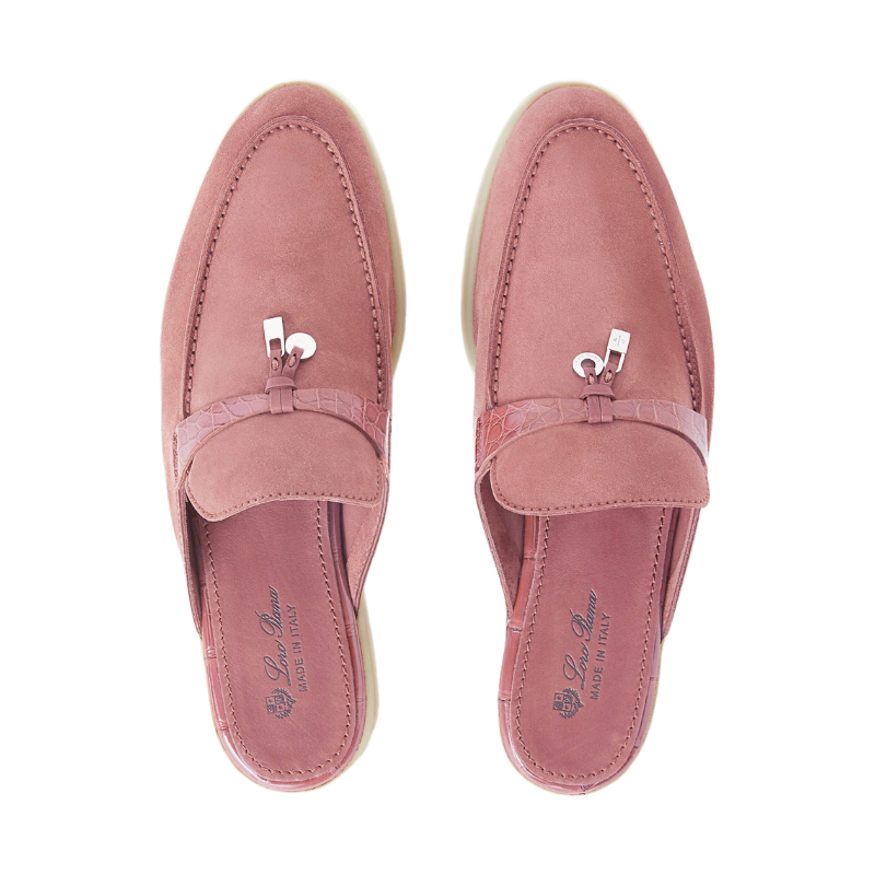 Loro Piana Charms Walk Babouche Loafer Noisette Rose Limited edition