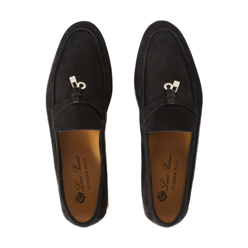 Loro piana Summer Charms Walk Loafer Black