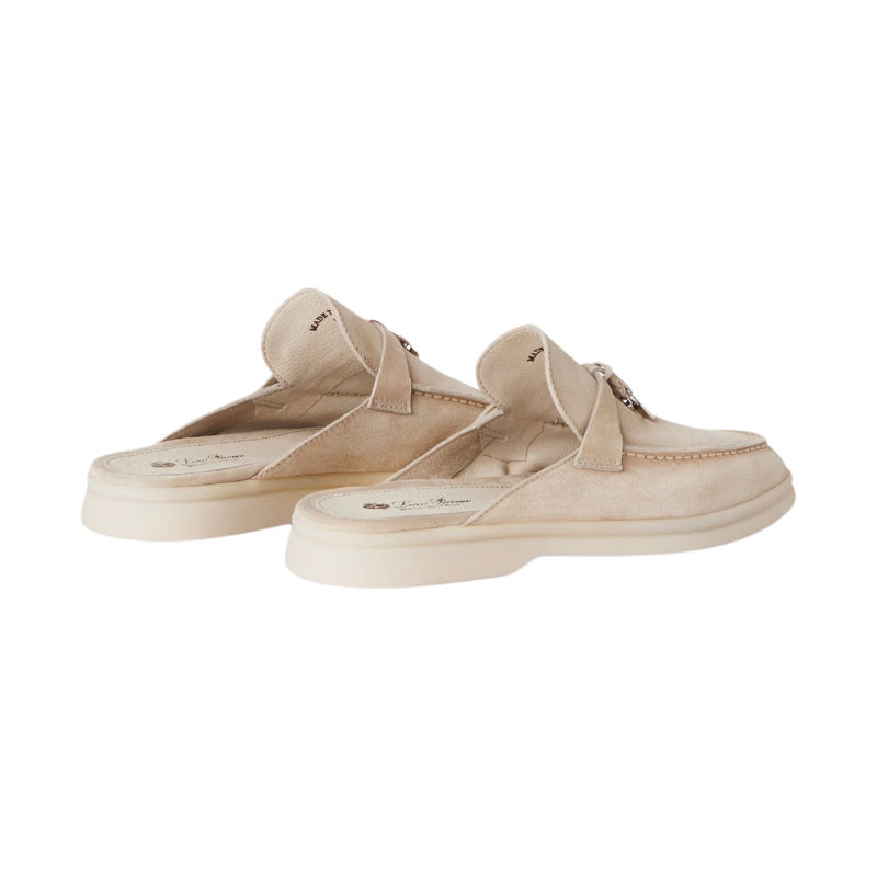 Loro piana Babouche Charms Walk Loafer Linen