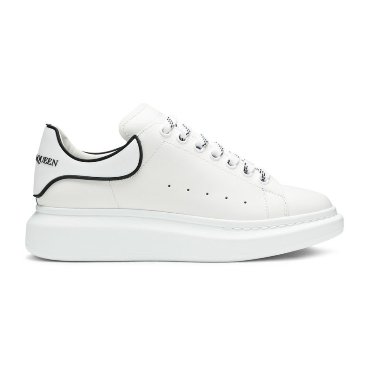 Alexander McQueen Oversized Sneaker New Tech Calf White Black