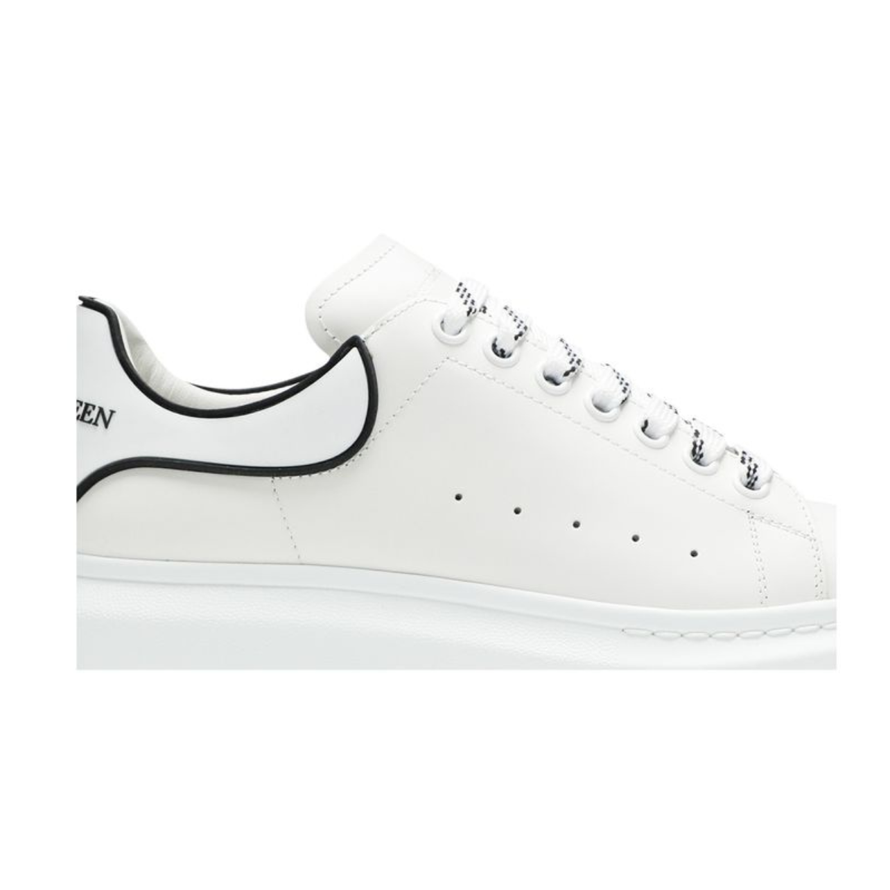 Alexander McQueen Oversized Sneaker New Tech Calf White Black