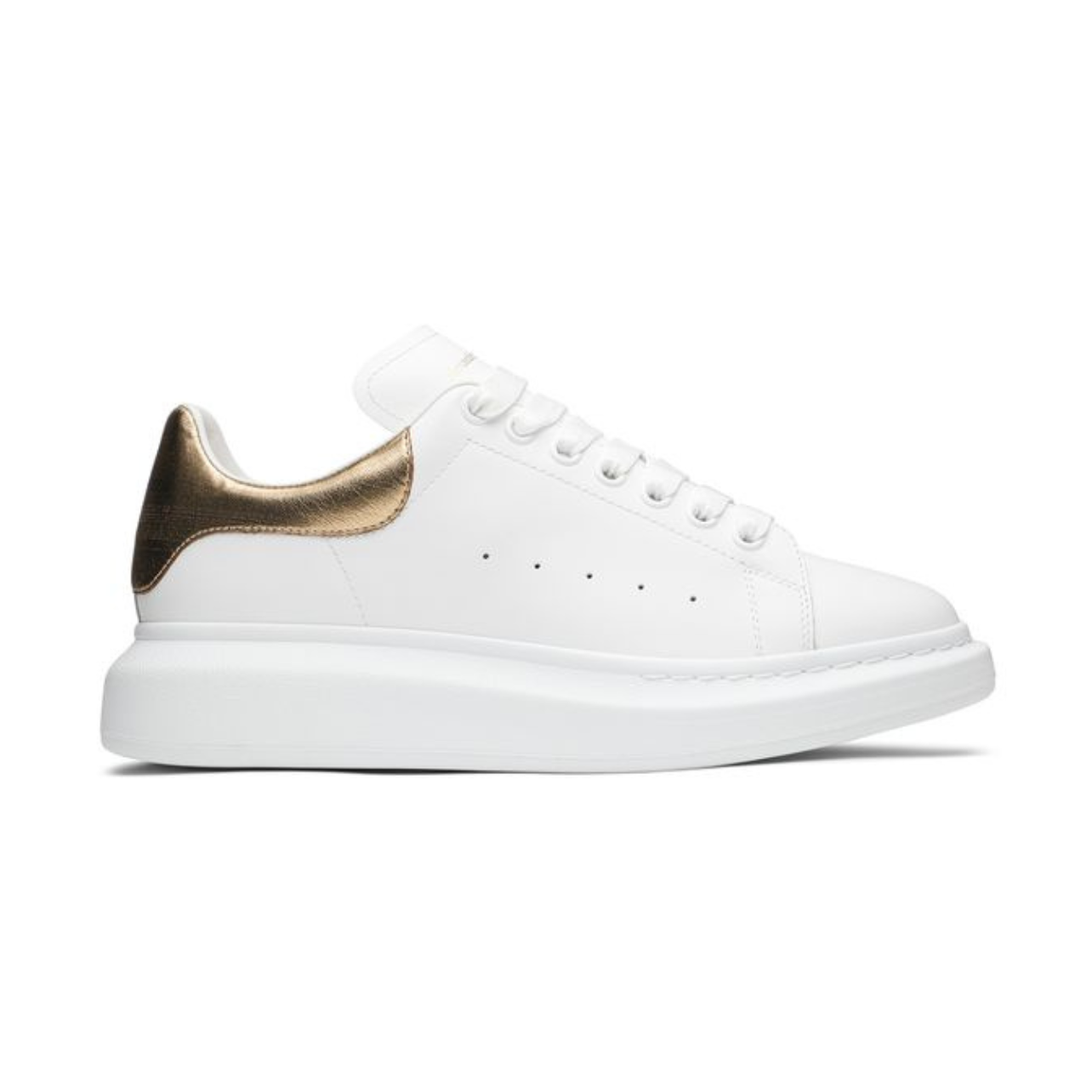Alexander McQueen Oversized Sneaker White Gold
