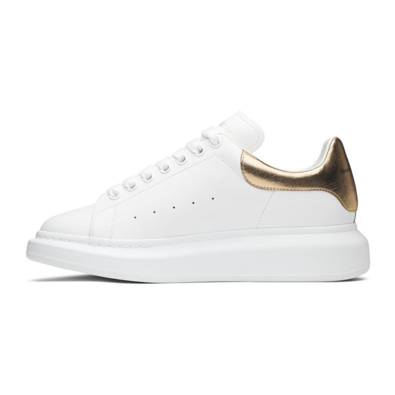 Alexander McQueen Oversized Sneaker White Gold