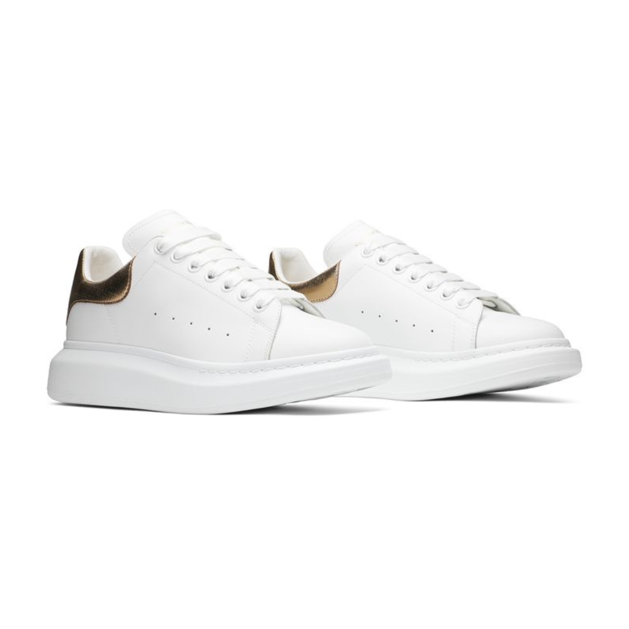 Alexander McQueen Oversized Sneaker White Gold