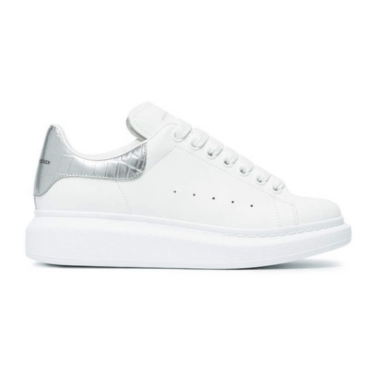 Alexander McQueen Oversized Sneaker White Sliver