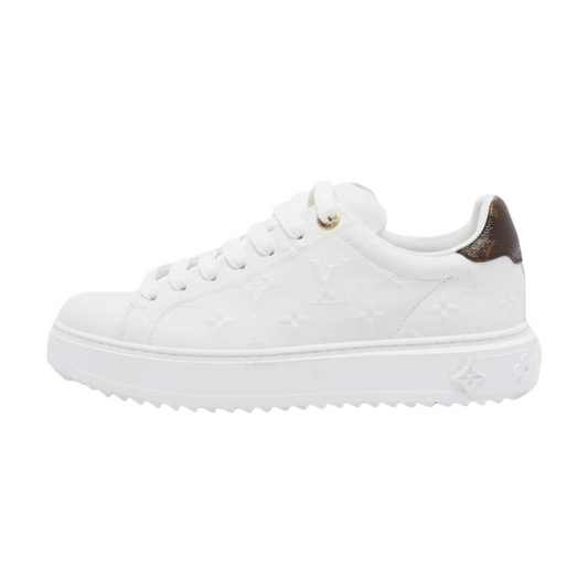 Louis Vuitton Time Out – Debossed Monogram Leather White