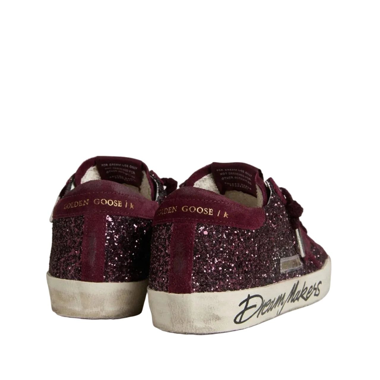 Golden Goose women's super - star LTD in cherry glitter with cherry suede star