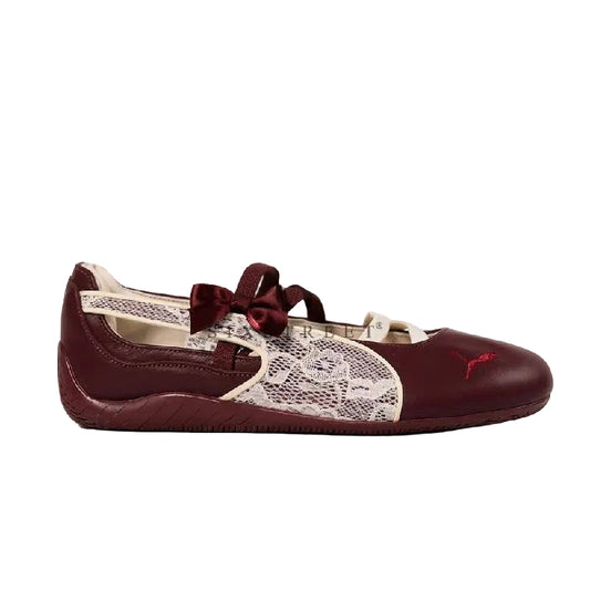 Puma Speedcat Ballet Lace in the Ruby Shimmer colorway